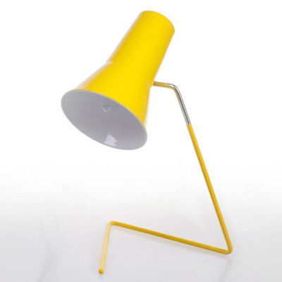 Žlutá stolní lampa DRUPOL č. 21616: Ikona v bruselském stylu