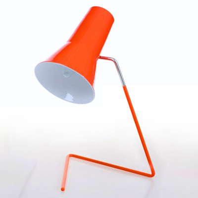 Oranžová stolní lampa DRUPOL č. 21616: Ikona v bruselském stylu