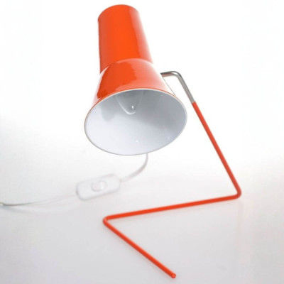 Oranžová stolní lampa DRUPOL č. 21616: Ikona v bruselském stylu